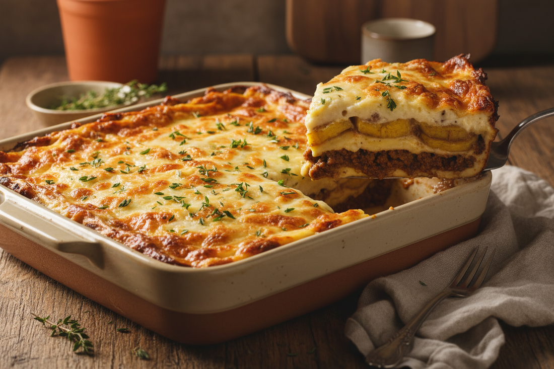 Easy Beef Plantain Lasagne