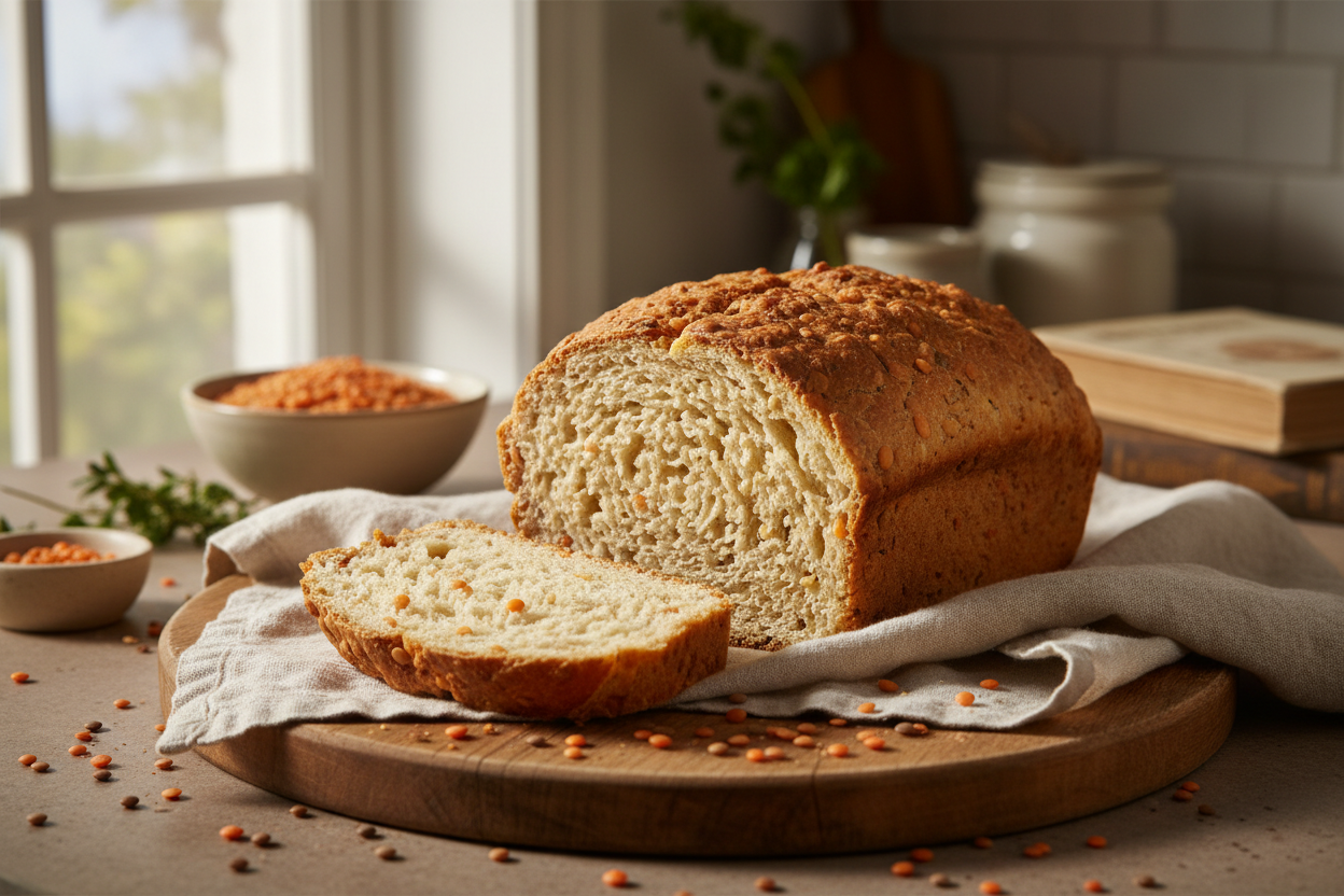 Easy Lentil Bread Recipe (Soft, Fluffy & High Protein)