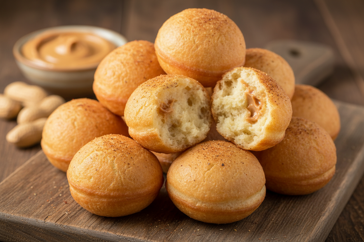 Easy Peanut Butter Puff Puff Recipe
