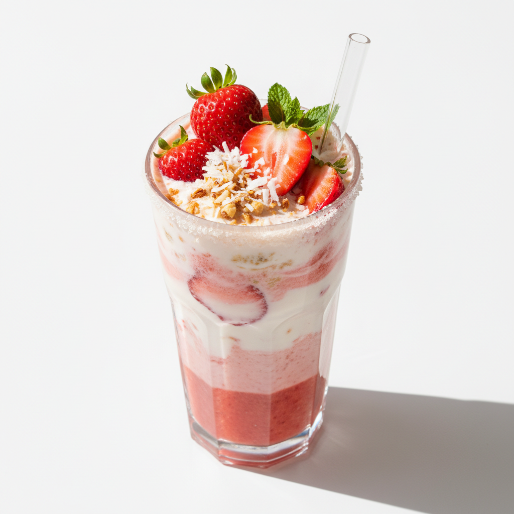 Easy Strawberry Coconut Nut Drink