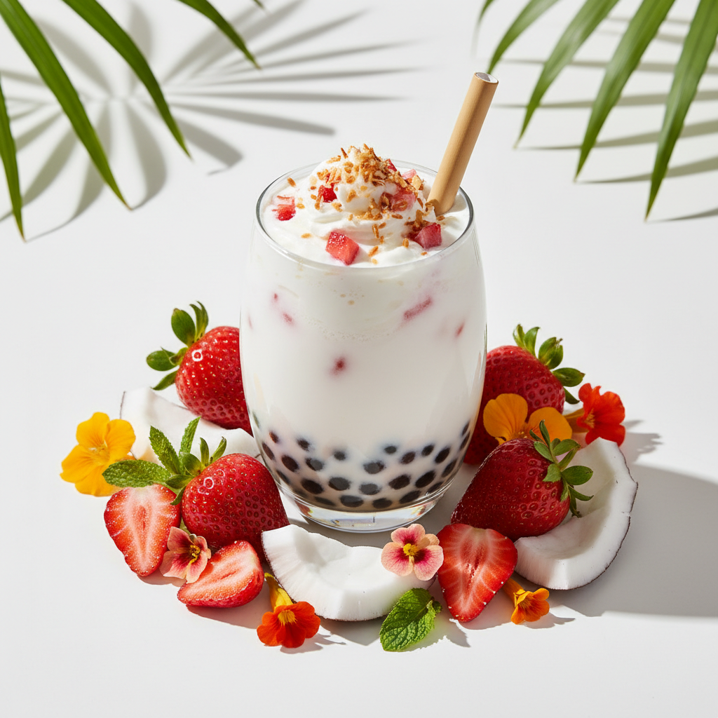 Easy Tropical Fruit Boba Drink