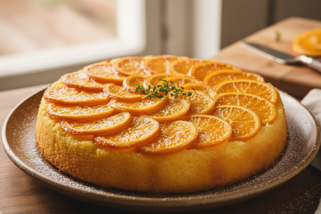 Easy Upside-Down Orange Cake