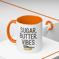Sugar, Butter, Vibes Coffee Mug — Cute Baking Quote Accent Mug