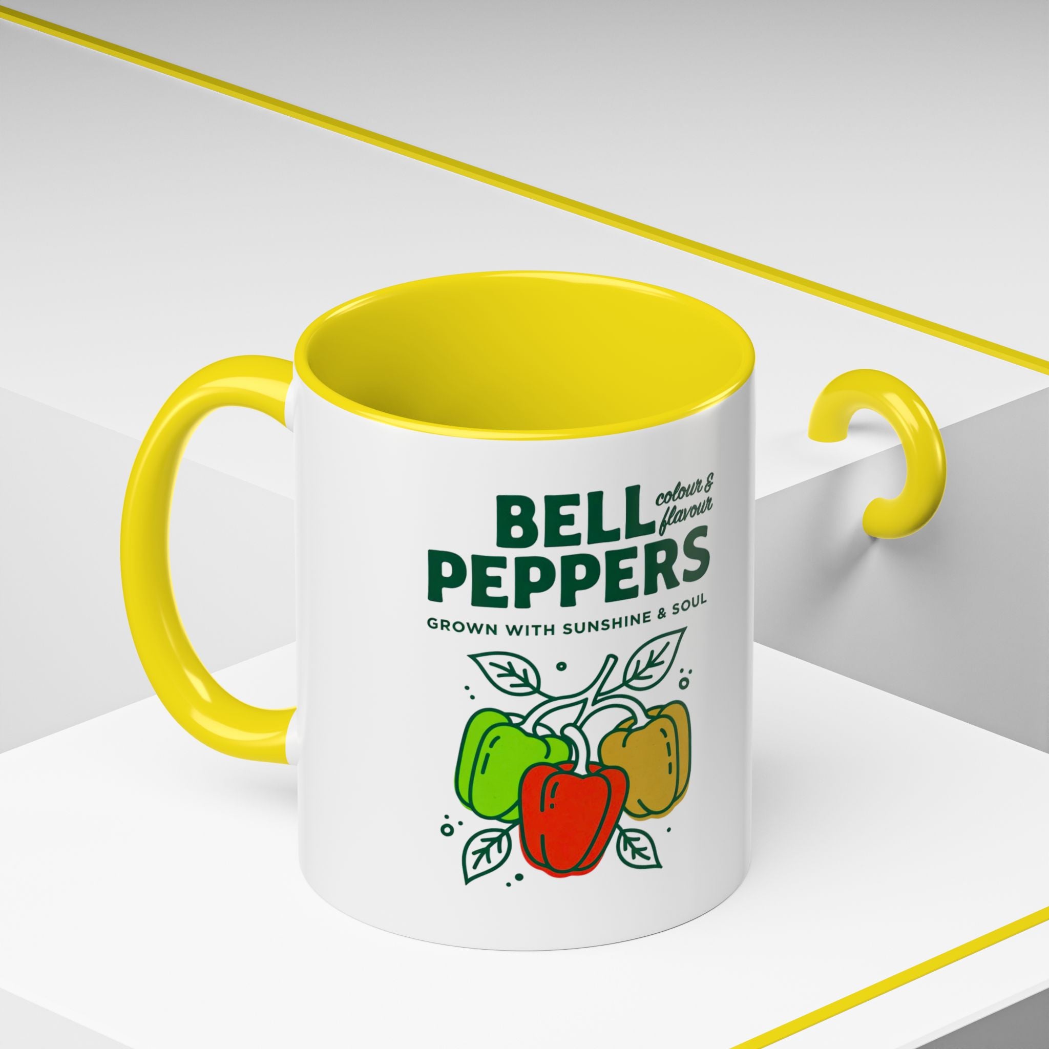 Bell Peppers Coffee Mug — Color & Flavor Kitchen Mug