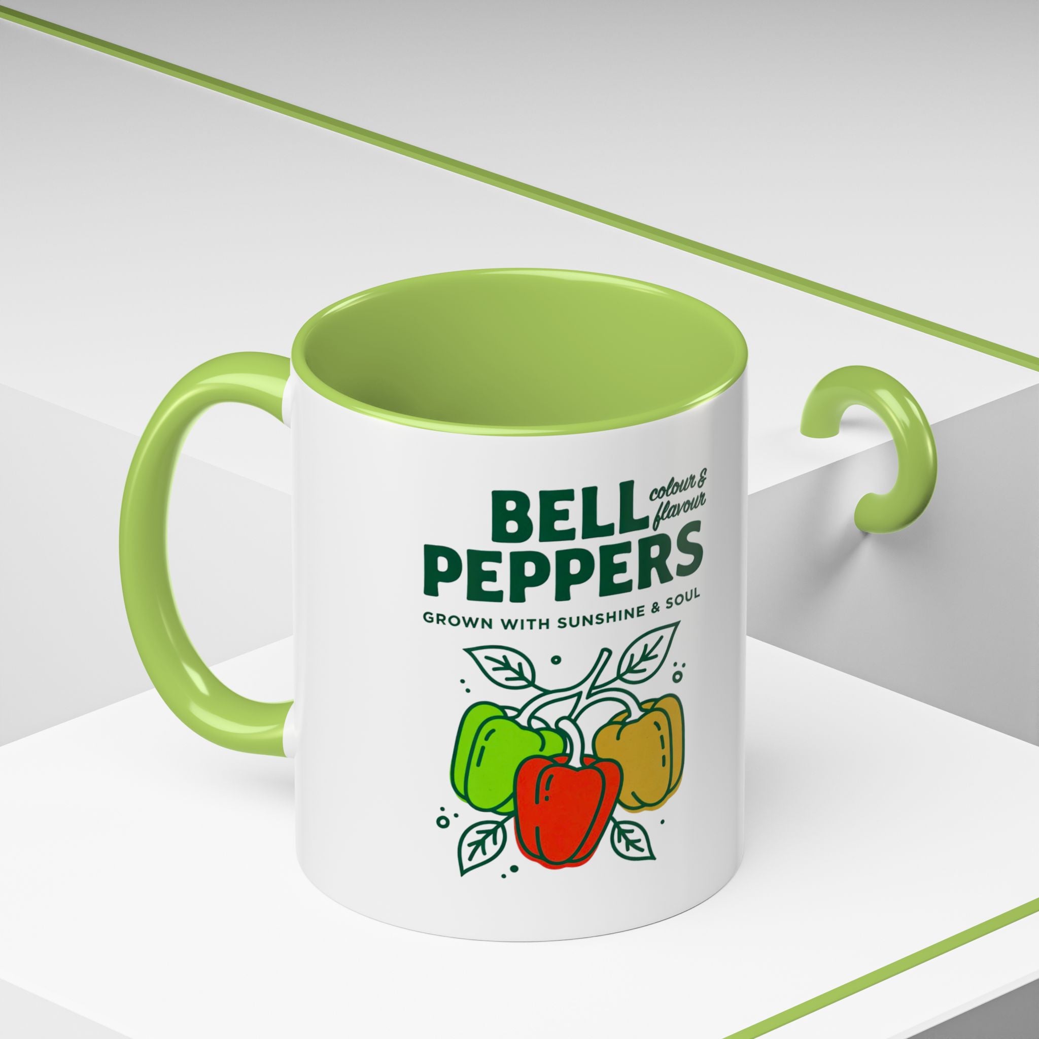 Bell Peppers Coffee Mug — Color & Flavor Kitchen Mug