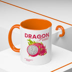 Dragon Fruit Accent Coffee Mug — Tropical Fruit Kitchen Travel Mug