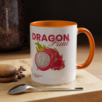 Dragon Fruit Accent Coffee Mug — Tropical Fruit Kitchen Travel Mug