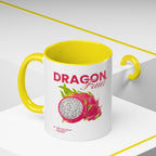 Dragon Fruit Accent Coffee Mug — Tropical Fruit Kitchen Travel Mug