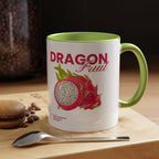 Dragon Fruit Accent Coffee Mug — Tropical Fruit Kitchen Travel Mug