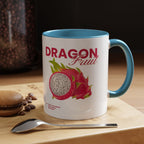 Dragon Fruit Accent Coffee Mug — Tropical Fruit Kitchen Travel Mug
