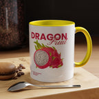 Dragon Fruit Accent Coffee Mug — Tropical Fruit Kitchen Travel Mug
