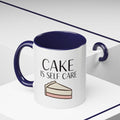 Cake Is Self Care Accent Coffee Mug