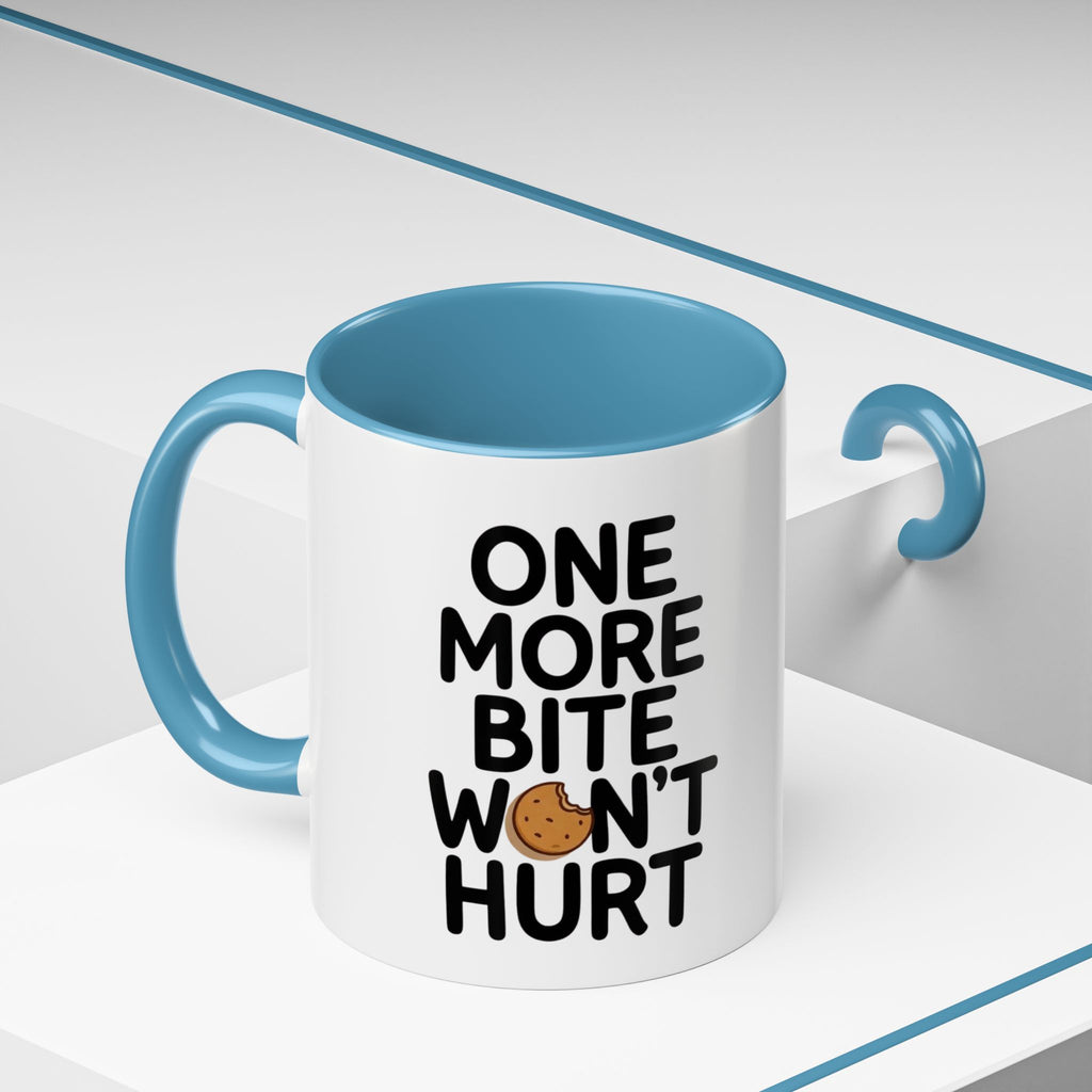 One More Bite Won't Hurt Coffee Mug — Funny Cookie Lover Accent Mug