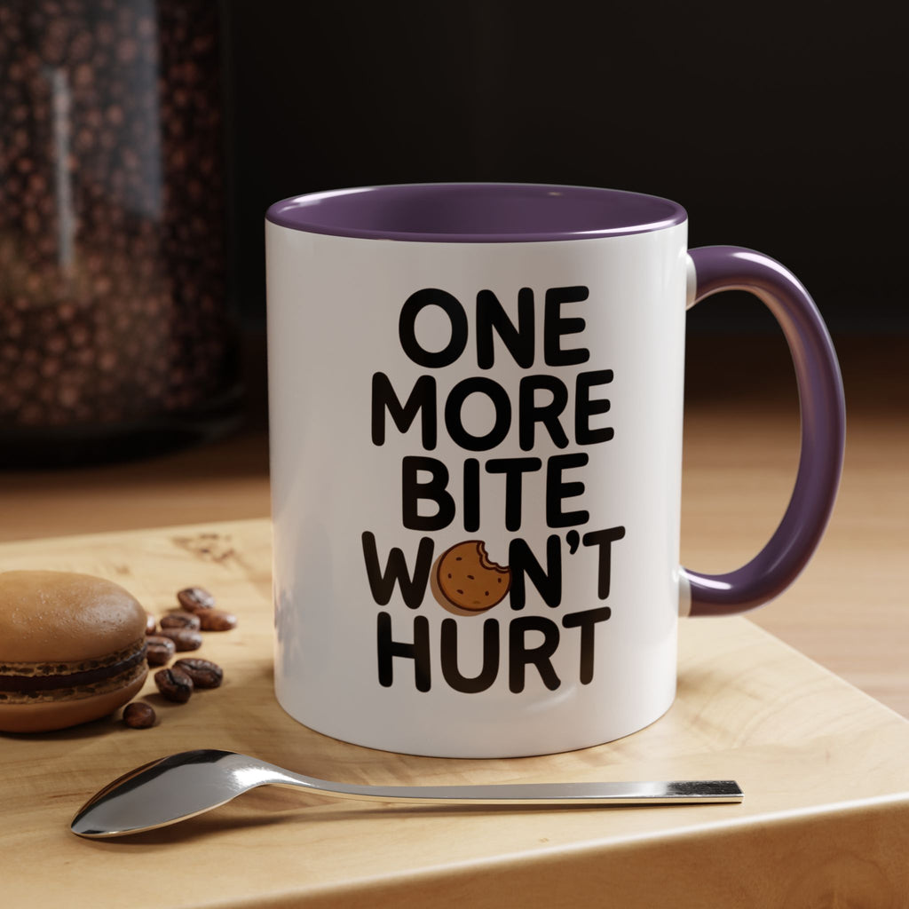 One More Bite Won't Hurt Coffee Mug — Funny Cookie Lover Accent Mug