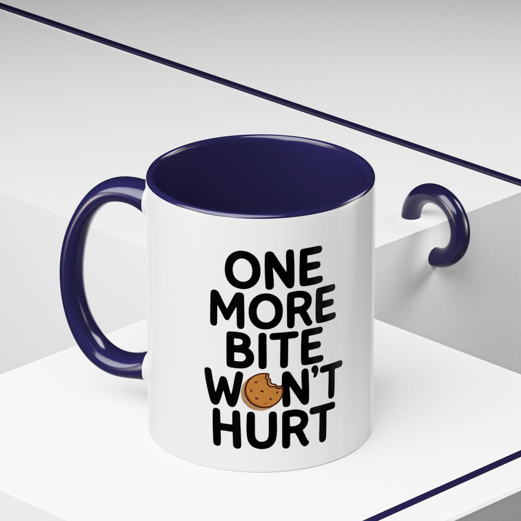 One More Bite Won't Hurt Coffee Mug — Funny Cookie Lover Accent Mug