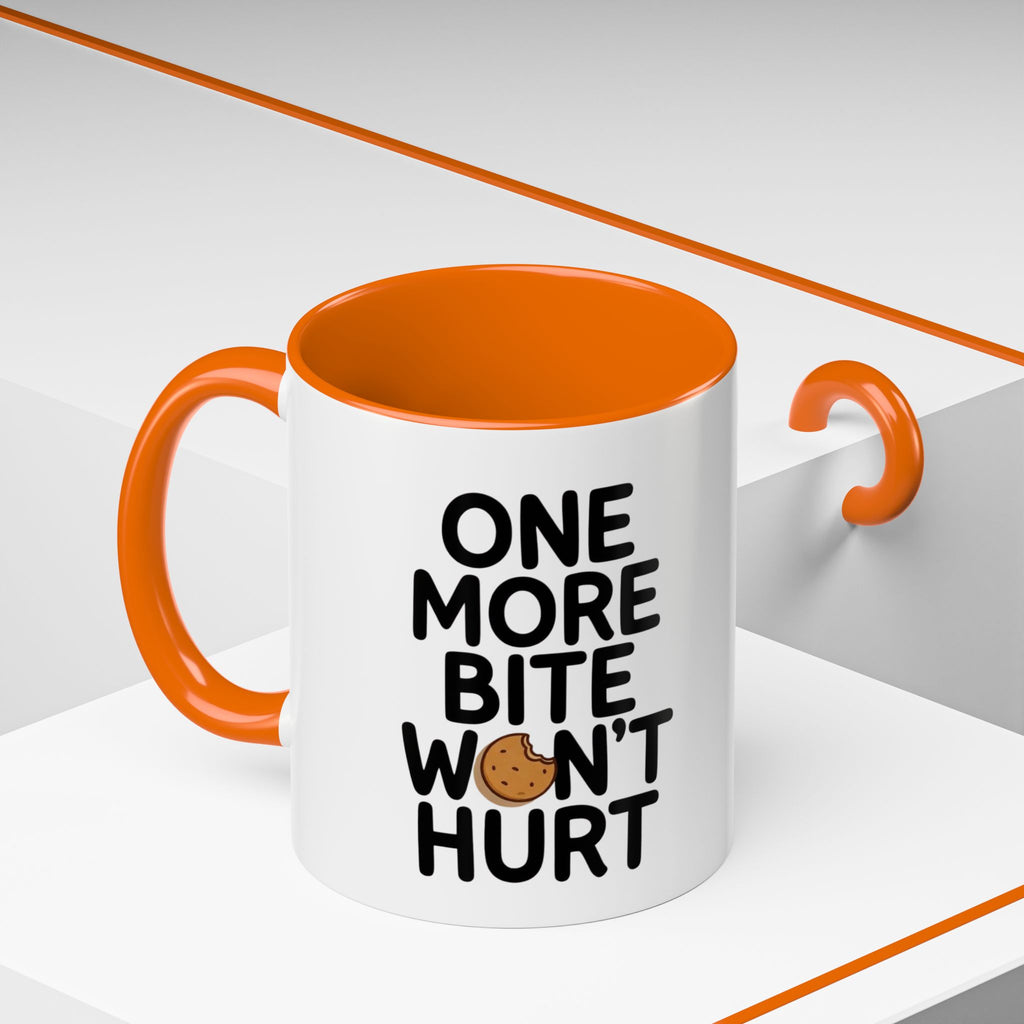 One More Bite Won't Hurt Coffee Mug — Funny Cookie Lover Accent Mug
