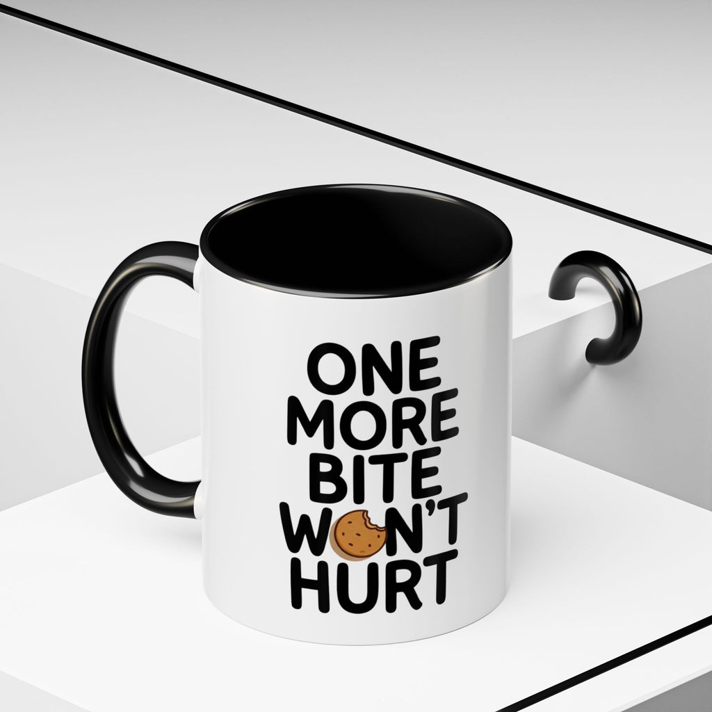 One More Bite Won't Hurt Coffee Mug — Funny Cookie Lover Accent Mug
