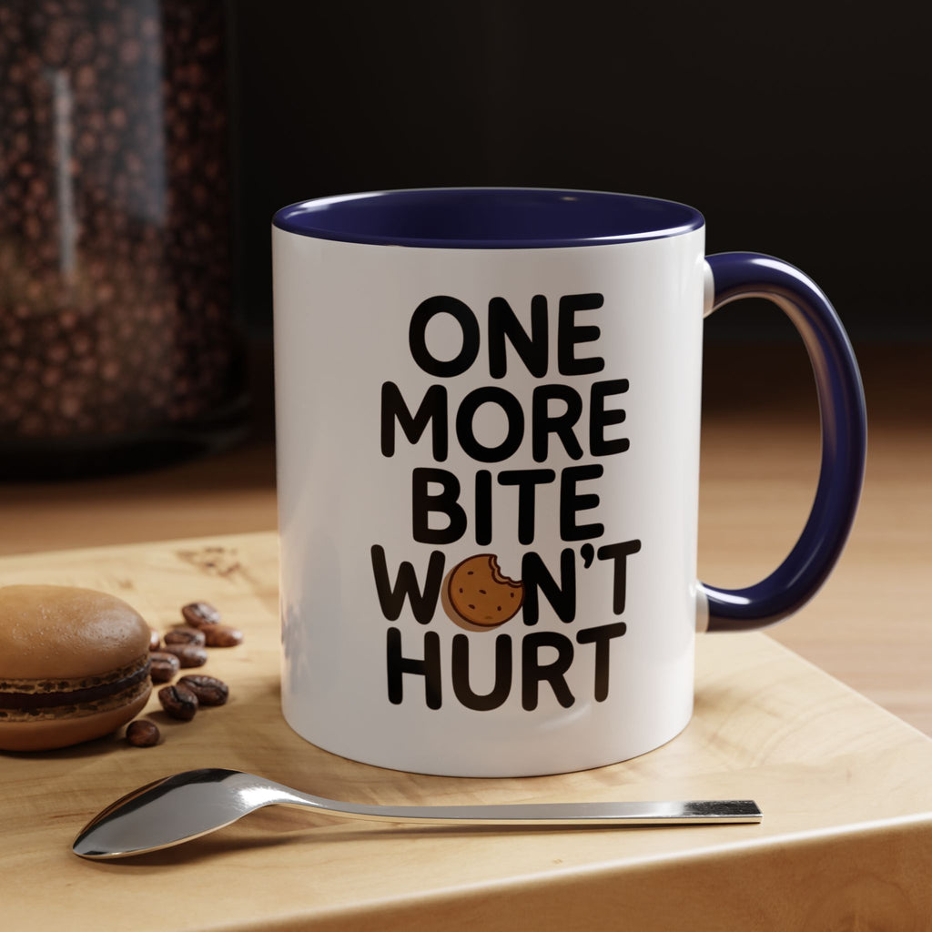 One More Bite Won't Hurt Coffee Mug — Funny Cookie Lover Accent Mug