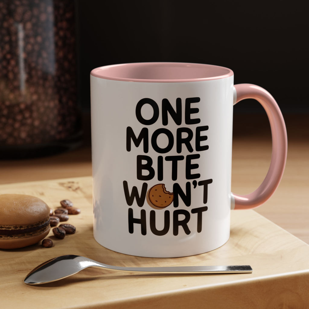 One More Bite Won't Hurt Coffee Mug — Funny Cookie Lover Accent Mug