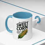 Sweet Corn Accent Coffee Mug – Farm Fresh Corn Graphic