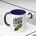 Sweet Corn Accent Coffee Mug – Farm Fresh Corn Graphic