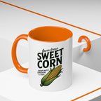 Sweet Corn Accent Coffee Mug – Farm Fresh Corn Graphic