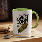 Sweet Corn Accent Coffee Mug – Farm Fresh Corn Graphic