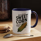 Sweet Corn Accent Coffee Mug – Farm Fresh Corn Graphic