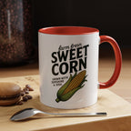 Sweet Corn Accent Coffee Mug – Farm Fresh Corn Graphic