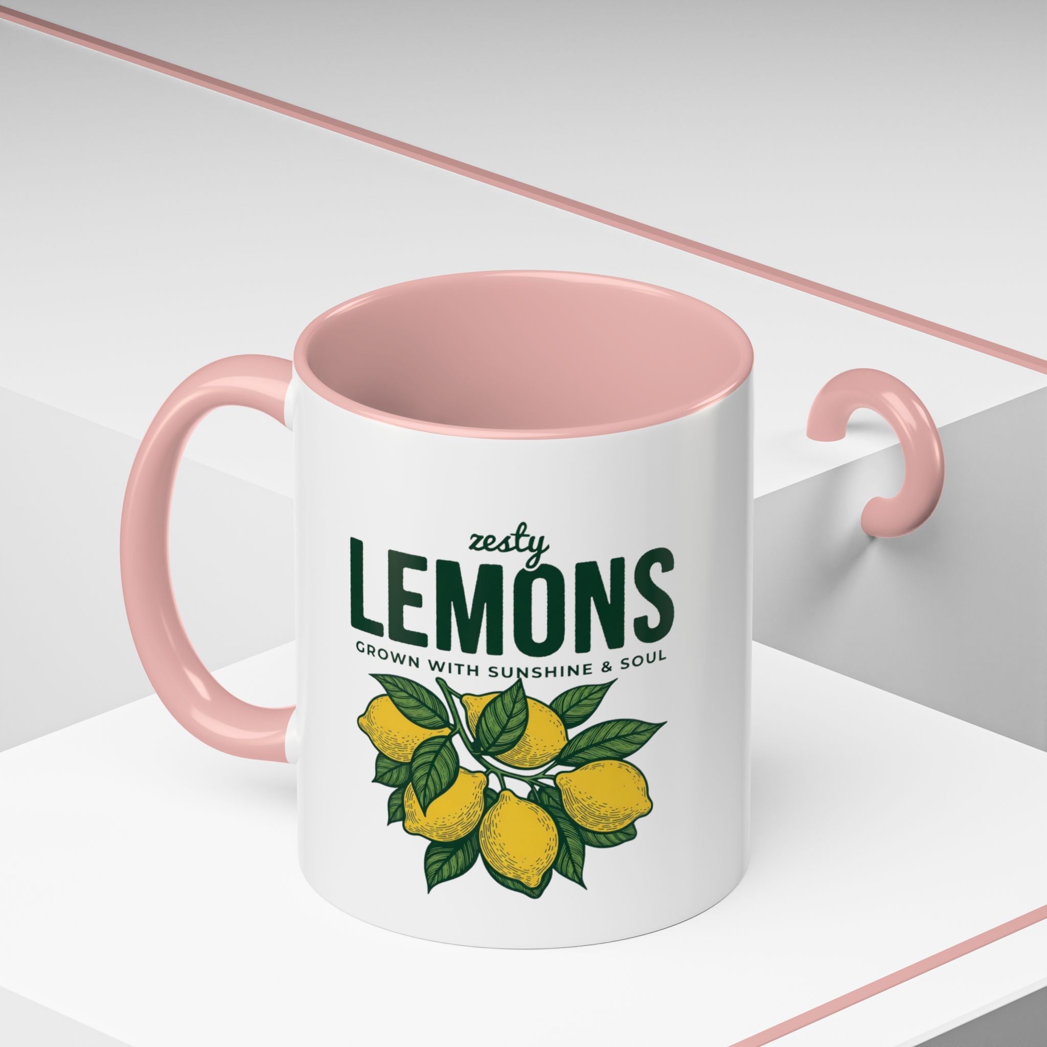 Lemons Ceramic Coffee Mug — “Zesty Lemons: Grown with Sunshine & Soul”
