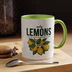 Lemons Ceramic Coffee Mug — “Zesty Lemons: Grown with Sunshine & Soul”