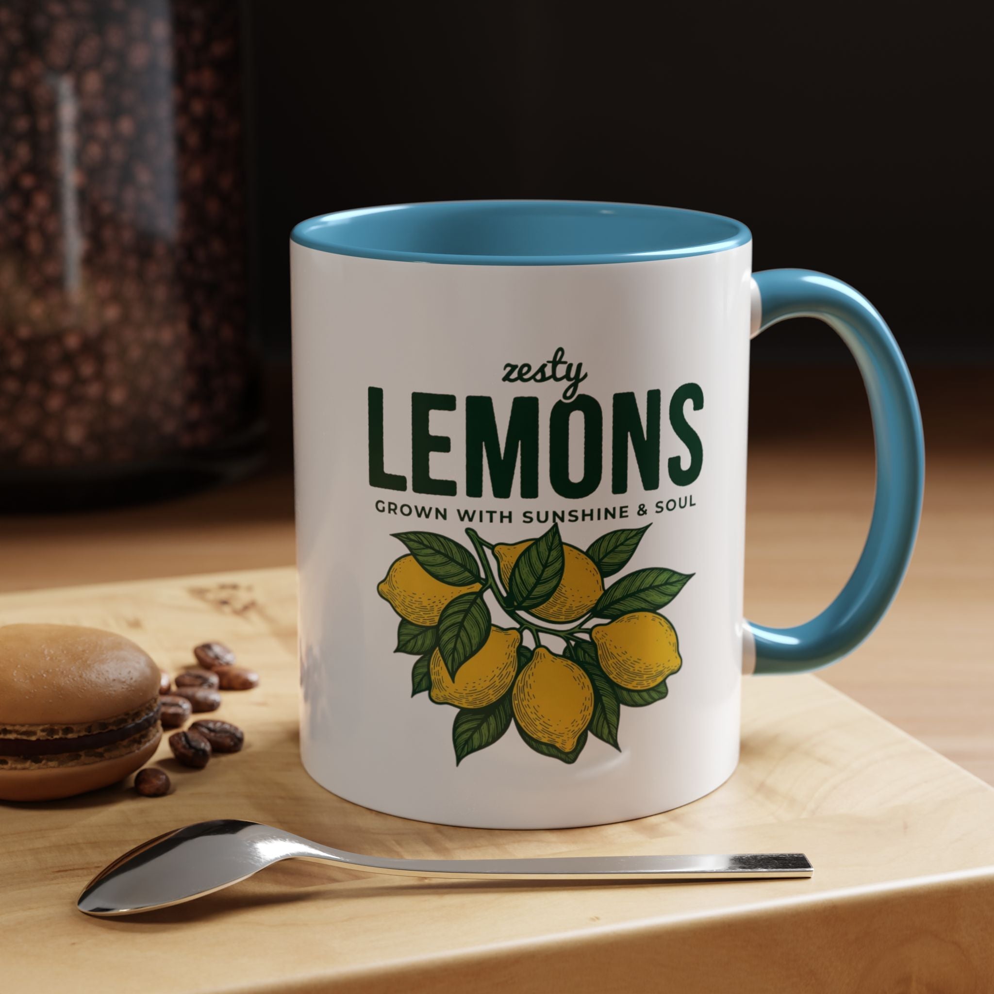 Lemons Ceramic Coffee Mug — “Zesty Lemons: Grown with Sunshine & Soul”
