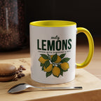 Lemons Ceramic Coffee Mug — “Zesty Lemons: Grown with Sunshine & Soul”