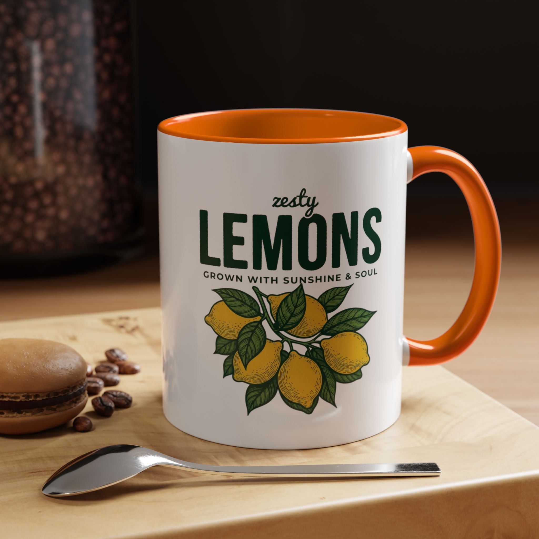 Lemons Ceramic Coffee Mug — “Zesty Lemons: Grown with Sunshine & Soul”