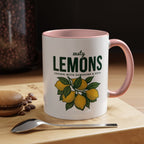 Lemons Ceramic Coffee Mug — “Zesty Lemons: Grown with Sunshine & Soul”