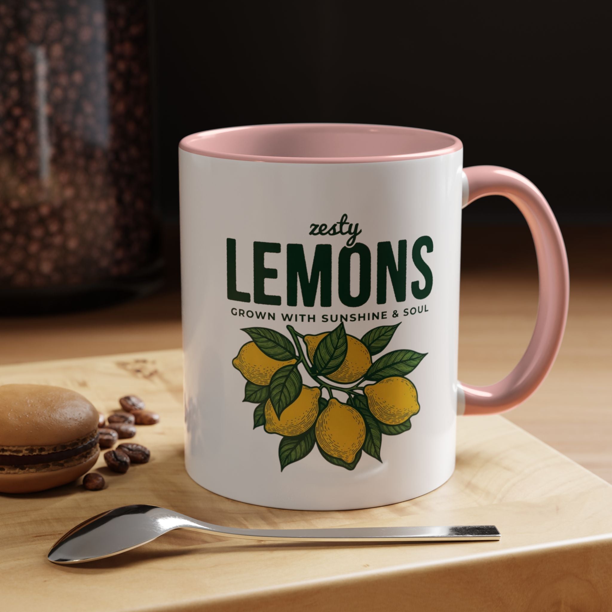 Lemons Ceramic Coffee Mug — “Zesty Lemons: Grown with Sunshine & Soul”