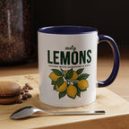Lemons Ceramic Coffee Mug — “Zesty Lemons: Grown with Sunshine & Soul”