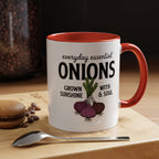Everyday Essential Onions Coffee Mug — Grown with Sunshine & Soul Accent Mug