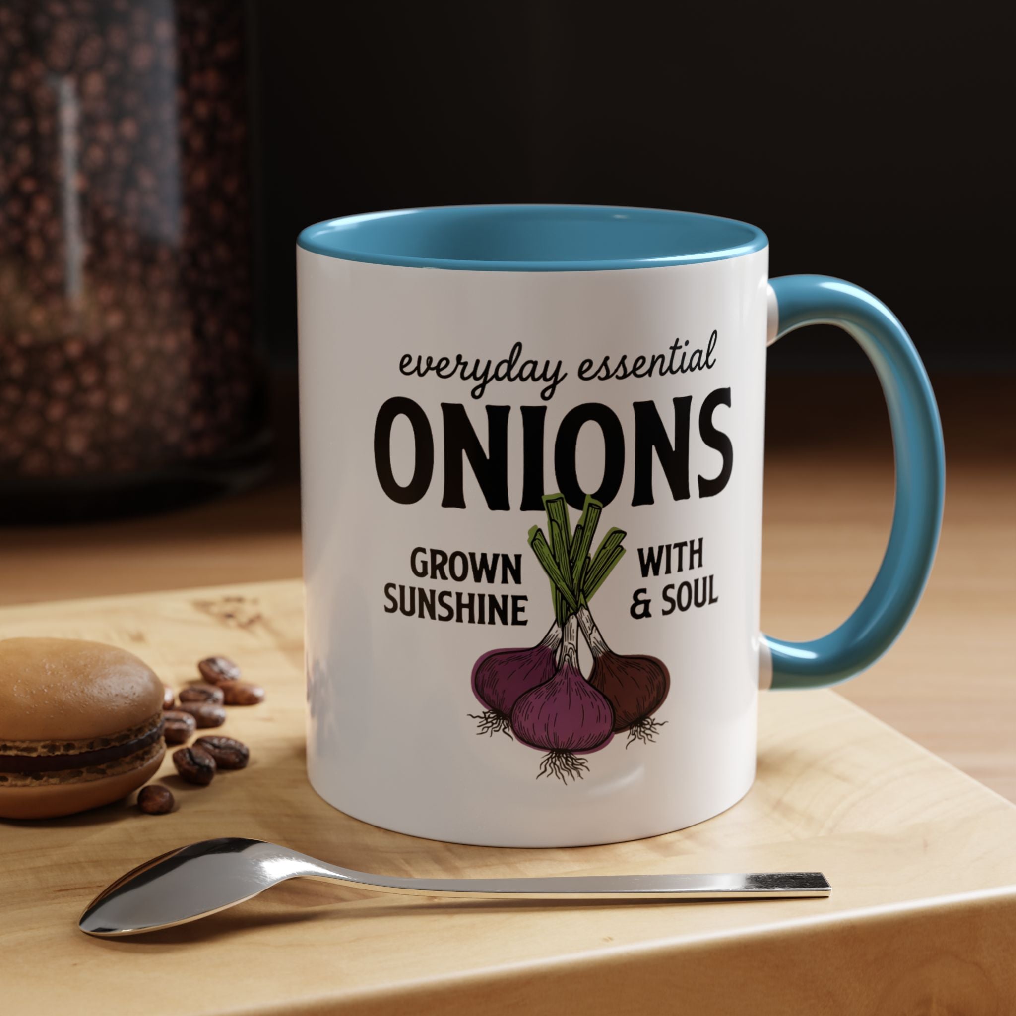 Everyday Essential Onions Coffee Mug — Grown with Sunshine & Soul Accent Mug