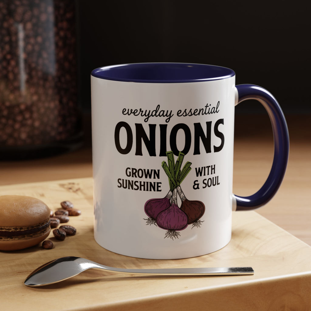 Everyday Essential Onions Coffee Mug — Grown with Sunshine & Soul Accent Mug