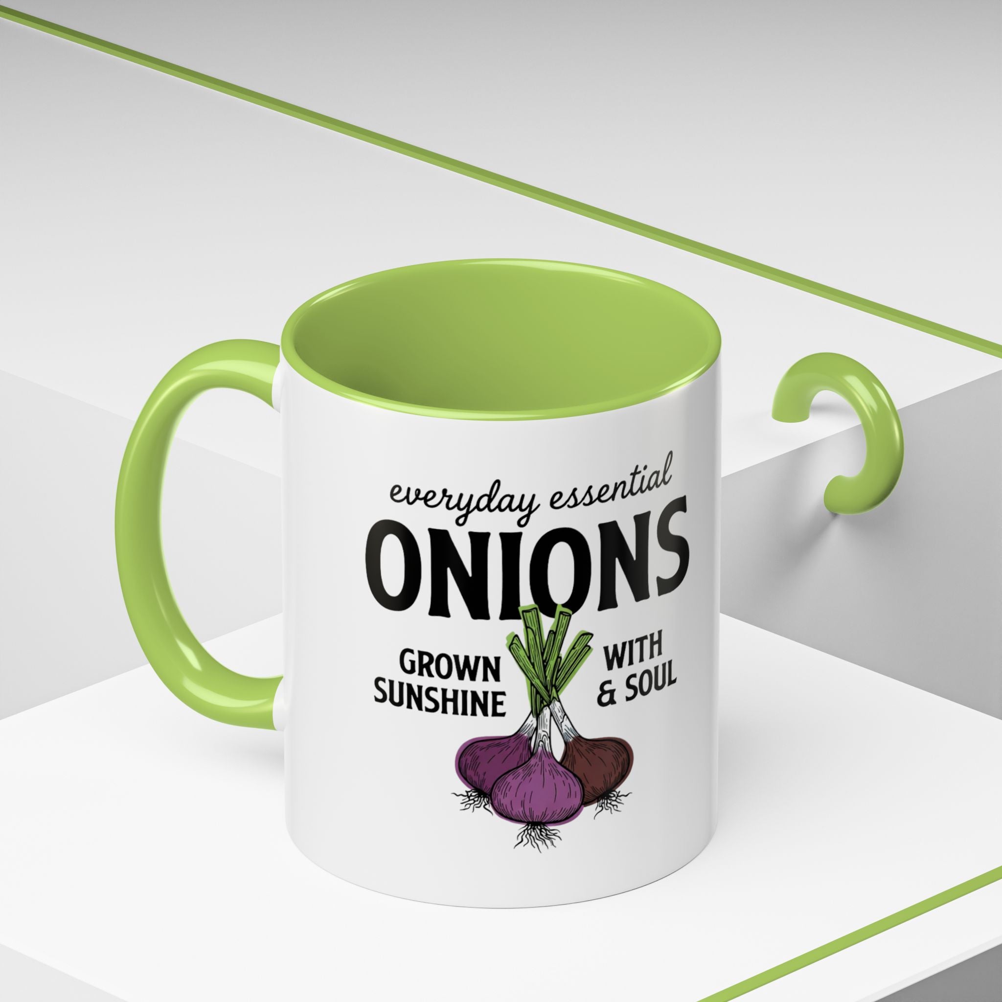 Everyday Essential Onions Coffee Mug — Grown with Sunshine & Soul Accent Mug