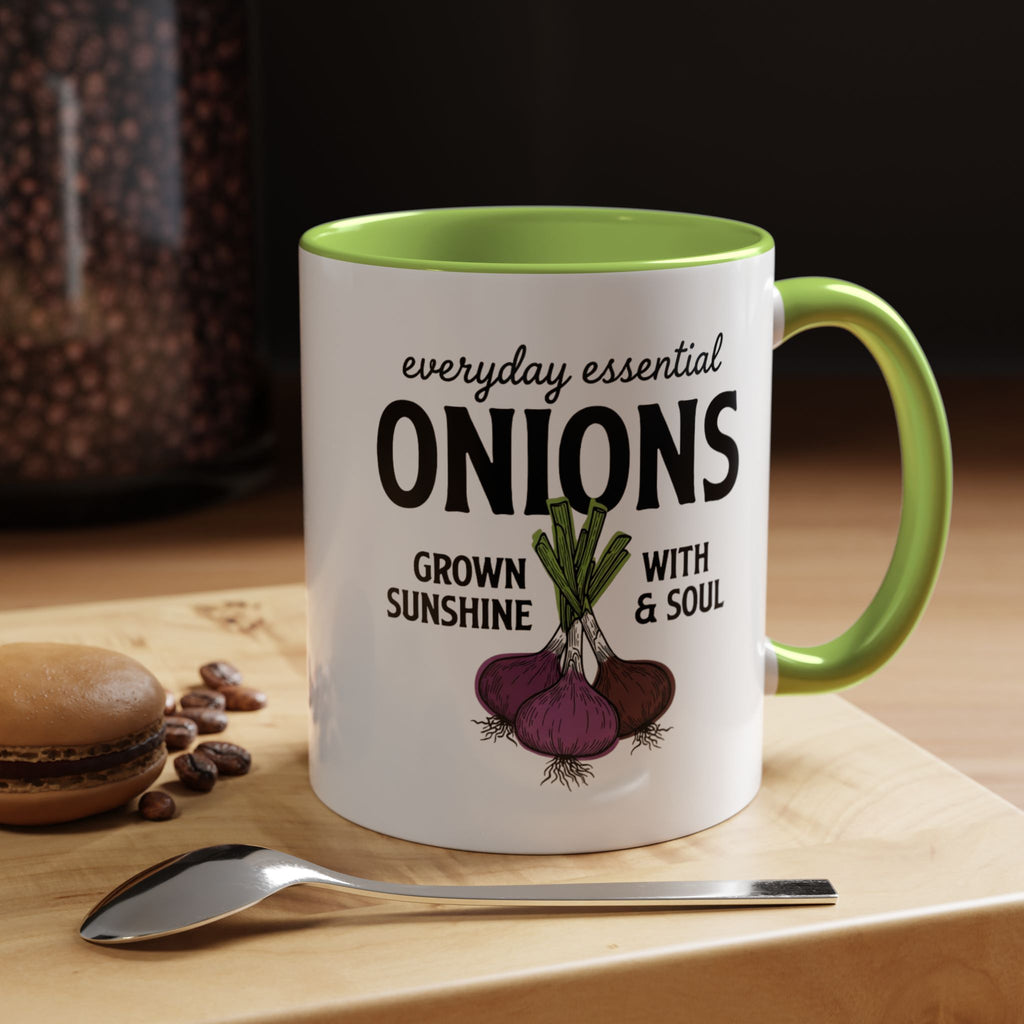 Everyday Essential Onions Coffee Mug — Grown with Sunshine & Soul Accent Mug