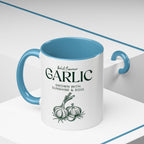 Garlic Coffee Mug – "Bold Flavour: Grown with Sunshine & Soul" Accent Ceramic Mug
