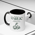 Garlic Coffee Mug – "Bold Flavour: Grown with Sunshine & Soul" Accent Ceramic Mug