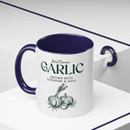 Garlic Coffee Mug – "Bold Flavour: Grown with Sunshine & Soul" Accent Ceramic Mug