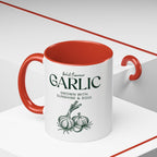 Garlic Coffee Mug – "Bold Flavour: Grown with Sunshine & Soul" Accent Ceramic Mug
