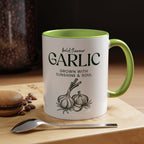 Garlic Coffee Mug – "Bold Flavour: Grown with Sunshine & Soul" Accent Ceramic Mug