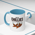Spicy Chillies Accent Coffee Mug — Spicy Chillies: Grown with Sunshine & Soul