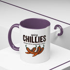Spicy Chillies Accent Coffee Mug — Spicy Chillies: Grown with Sunshine & Soul