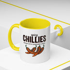 Spicy Chillies Accent Coffee Mug — Spicy Chillies: Grown with Sunshine & Soul